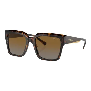 VOGUE Metal Acetate Square Sunglasses Women's Tortoiseshell