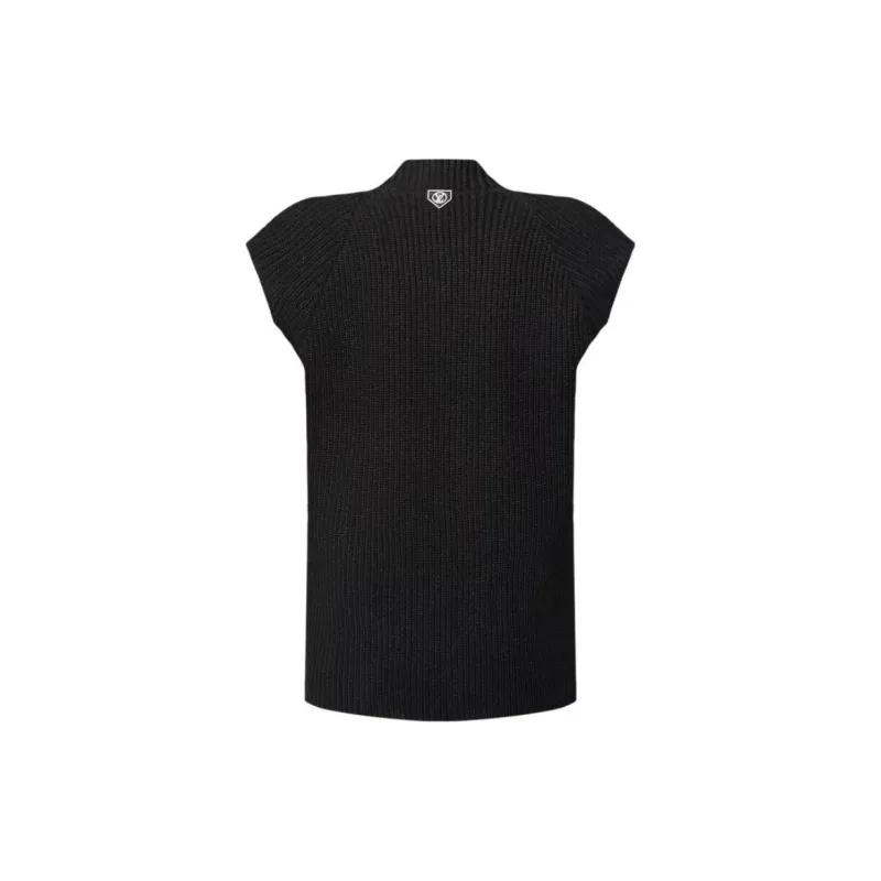 LOUIS VUITTON Sleeveless Ribbed Knit Cardigan-1