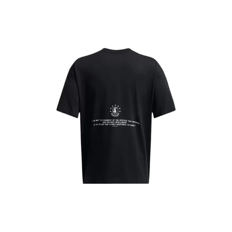 Under Armour Johnson BADGE OF HONOR T Shirt Men's Black-1