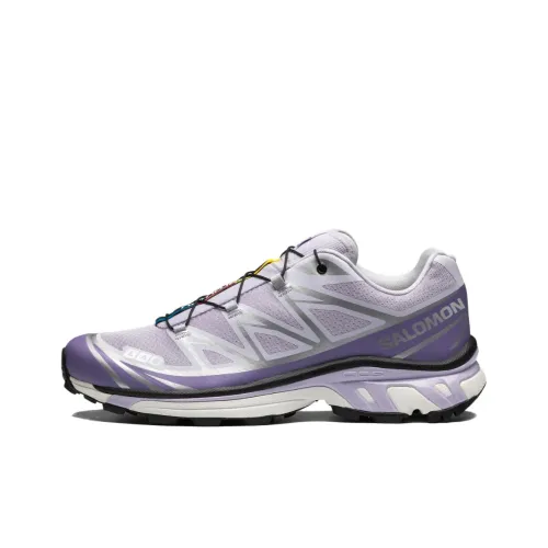 SALOMON XT-6 Running Shoes Unisex Low-Top Purple Forsythia/Violet/Iron Grey