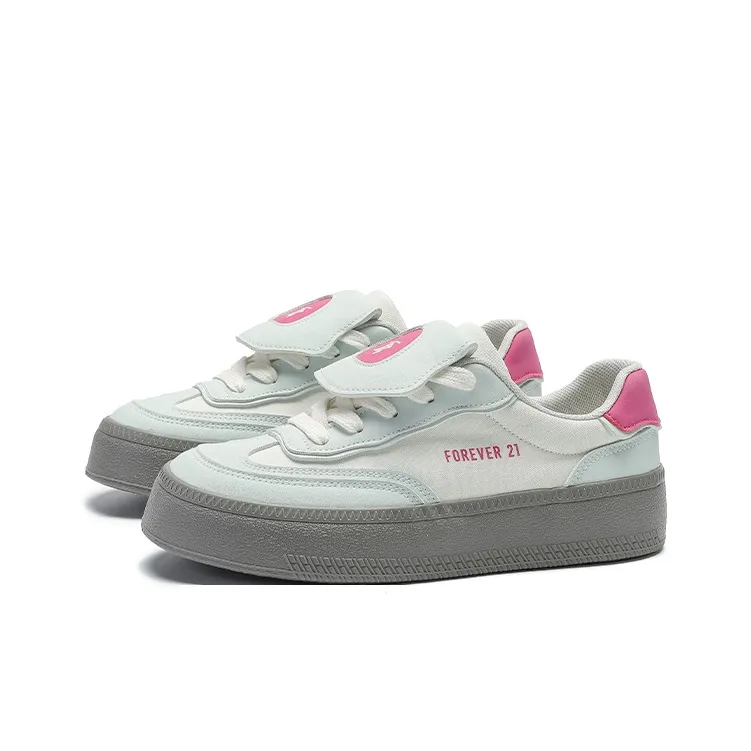 FOREVER 21 Slip Resistant, Abrasion Resistant, Lightweight, Height Increasing Low Top Canvas Shoes Women's-7