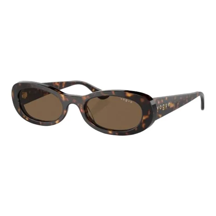 VOGUE Tortoiseshell effect Oval frame Sunglasses-0