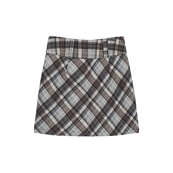 AHDO Casual Short Skirts Women's Khaki-1