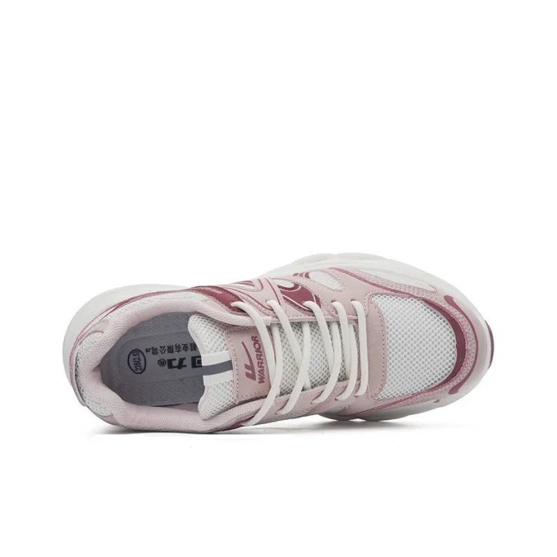 Warrior Warrior Wear Resistant Low Top Chunky Sneakers Women's Beige Pink-2