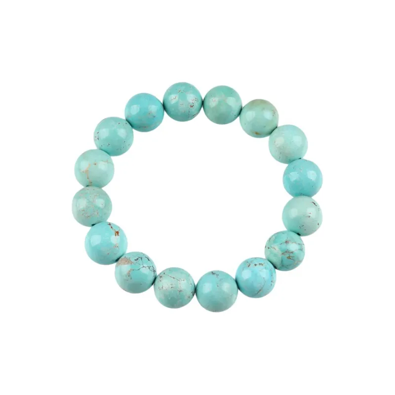 Oushuo Jewelry Turquoise Round Bead Fine Jade Bracelets Unisex-4