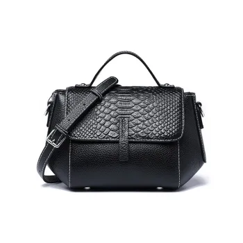 Yalu Top Grain Cow Leather Shoulder Bag, Crossbody Bag, Handbag Women's Multicolor