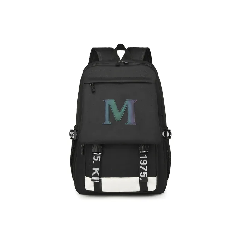 Dusen Kangaroo Nylon Backpack Regular Unisex Black-0
