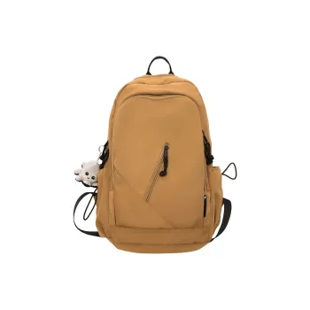 Cwatcun Nylon Backpack Regular Unisex Brown/White/Black/Gray