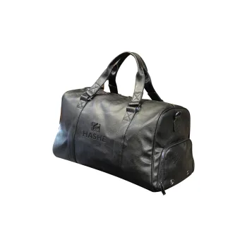 Ha Luxury PU Polyurethane Travel Bag Fitness Training Bag Unisex Black/Ecru/Khaki/Brown/Coffee