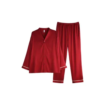 Xuan Liang Pajama Set Unisex Maroon