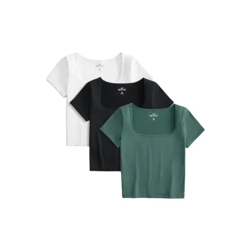 Hollister T-Shirts Women's White/Green/Black