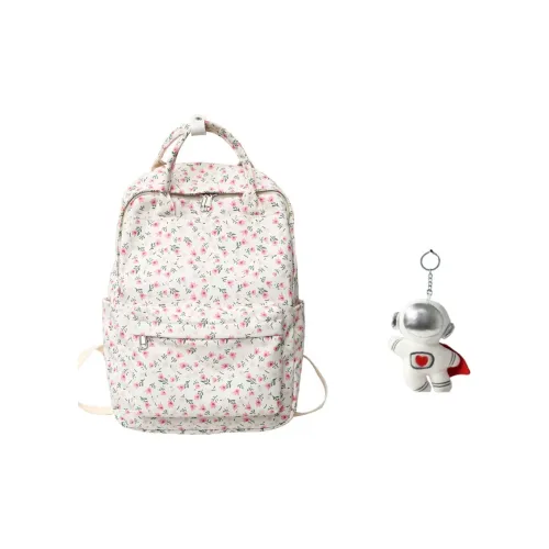 BRABOSTON Nylon Backpack Regular Women's Small Florets/beige Florets