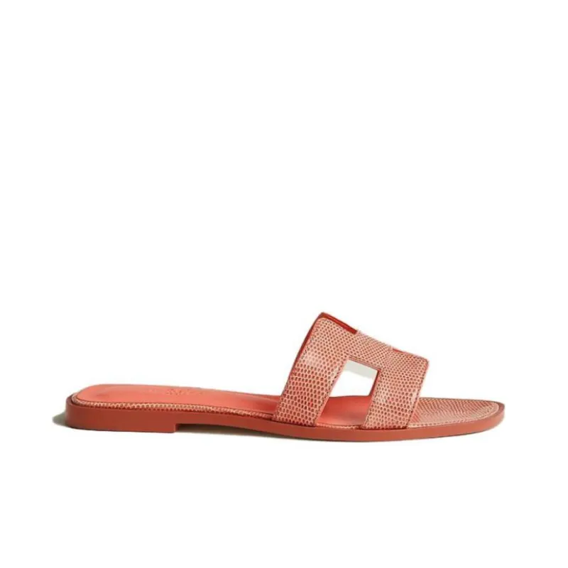 HERMES Oran Slip Resistant Slide Slippers Women's Red-1