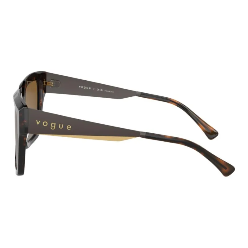 VOGUE Metal Acetate Square Sunglasses Women's Tortoiseshell-2