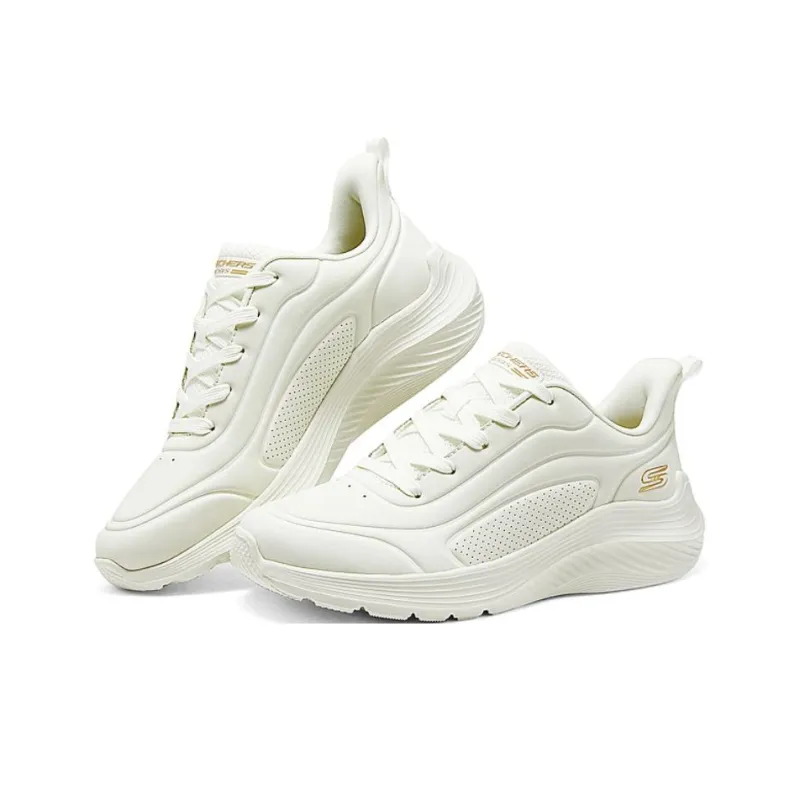 Skechers Bob's Slip Resistant And Breathable Low Top Casual Shoes Women's White-3