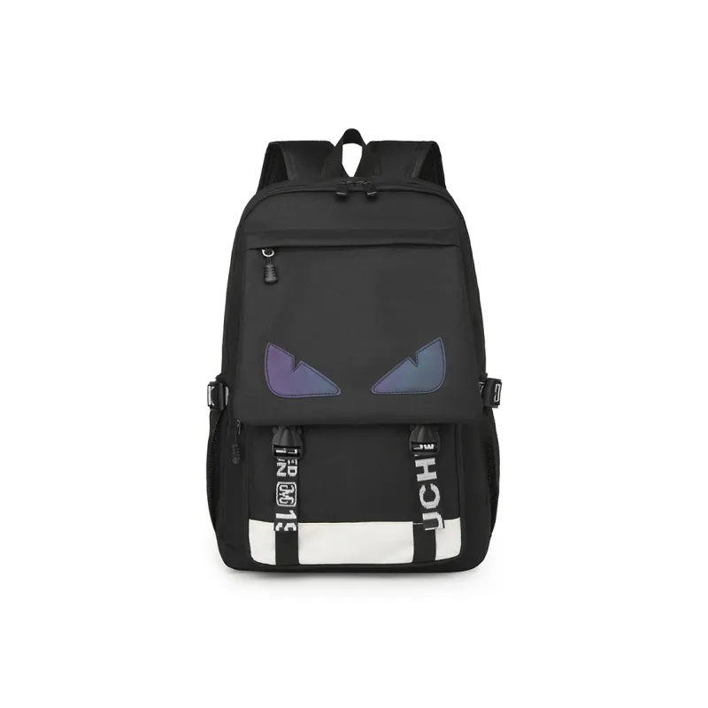 Dusen Kangaroo Nylon Backpack Regular Unisex Black-2