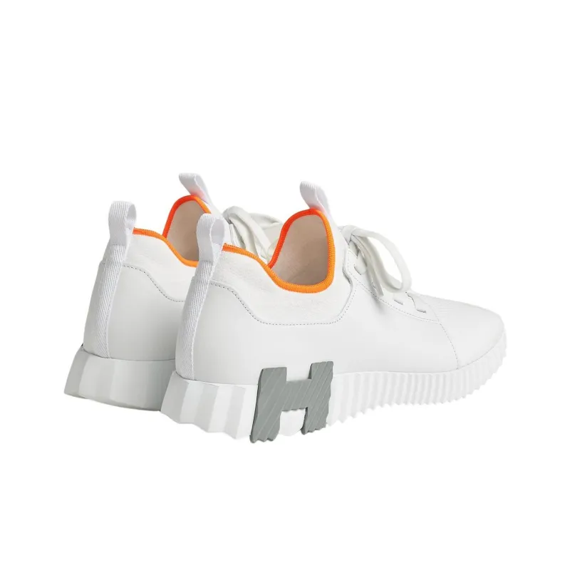 HERMES Depart Low-Top Casual Shoes Men's White-4