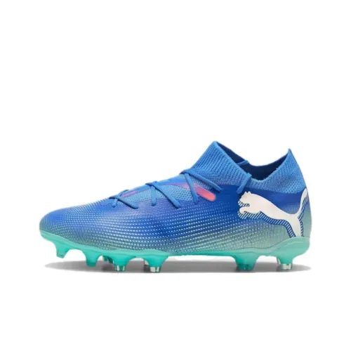 PUMA FUTURE 7 MATCH Anti-Slip Wear-Resistant Soccer Shoes Women's Turquoise