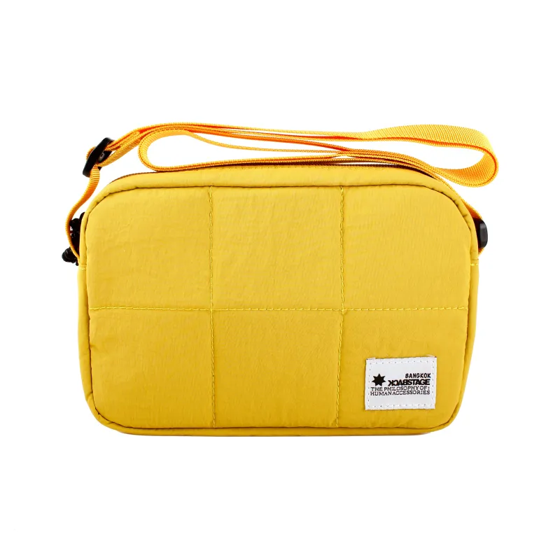 BACKSTAGE Polyamide Shoulder Bag Regular Unisex Black/Green/Yellow-3