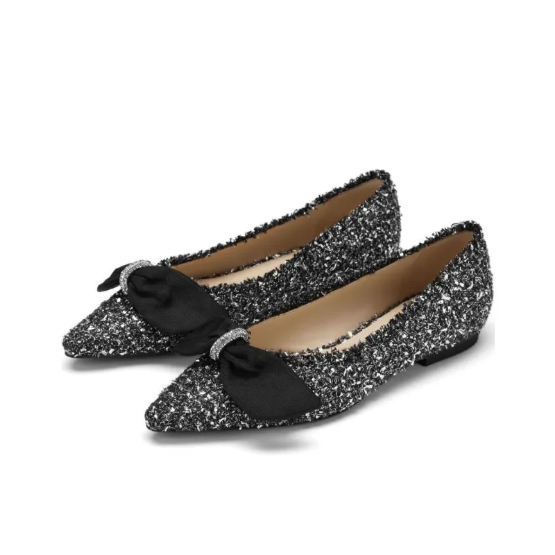 73Hours Romantic Formula Women's Casual Shoes 1cm Women's Silver Black-2
