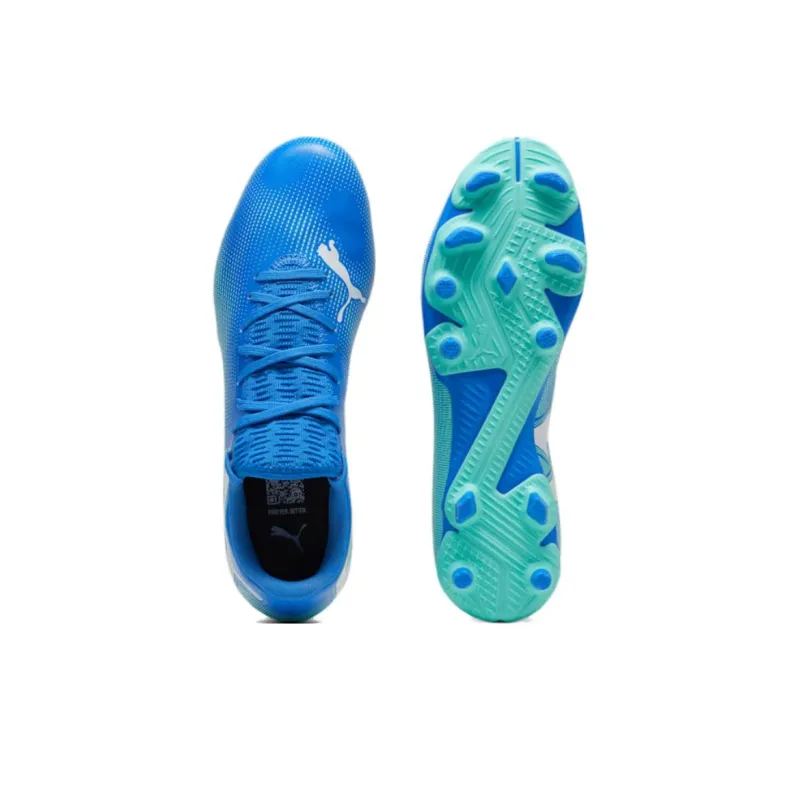PUMA FUTURE 7 PLAY Anti Slip Wear Resistant Soccer Shoes Men's Blue-3