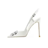 Satin Edge Buckle White (B Rhinestone Buckle) 10.5cm