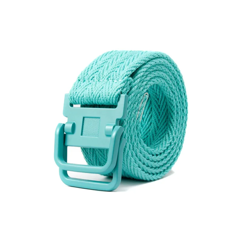Mulinsen Western Soft Casual Decoration Double Ring Buckle Canvas Belt Unisex Width 0.3CM-2