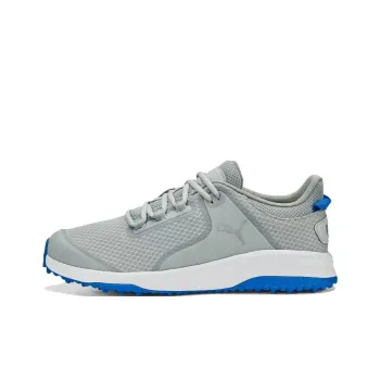 PUMA Breathable And Resilient Low Top Golf Shoes Men's Silver Gray
