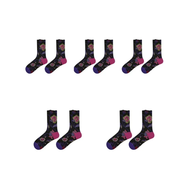 Vine Color Mid Calf Socks Women's-3