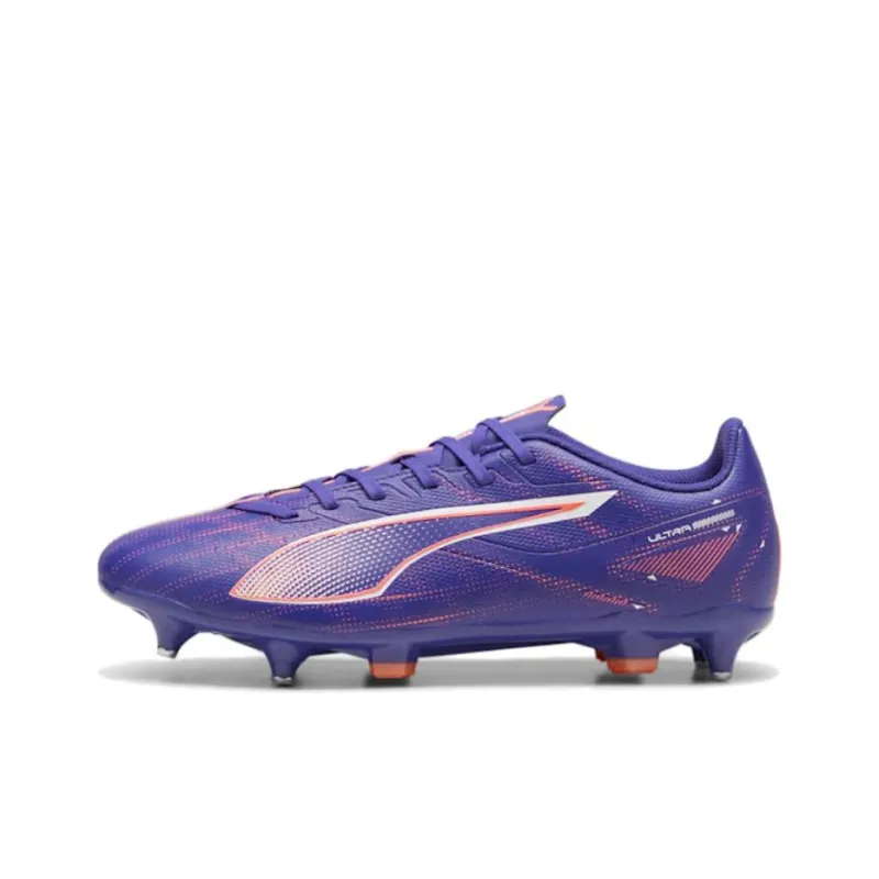 PUMA Ultra 5 Anti Slip Wear Resistant Soccer Shoes Men's Purple Orange-0