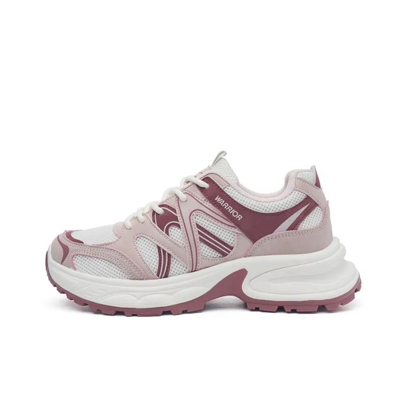 Warrior Warrior Wear Resistant Low Top Chunky Sneakers Women's Beige Pink-0