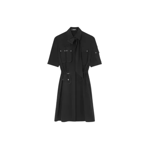 VERSACE Short-Sleeved Dresses Women's Black