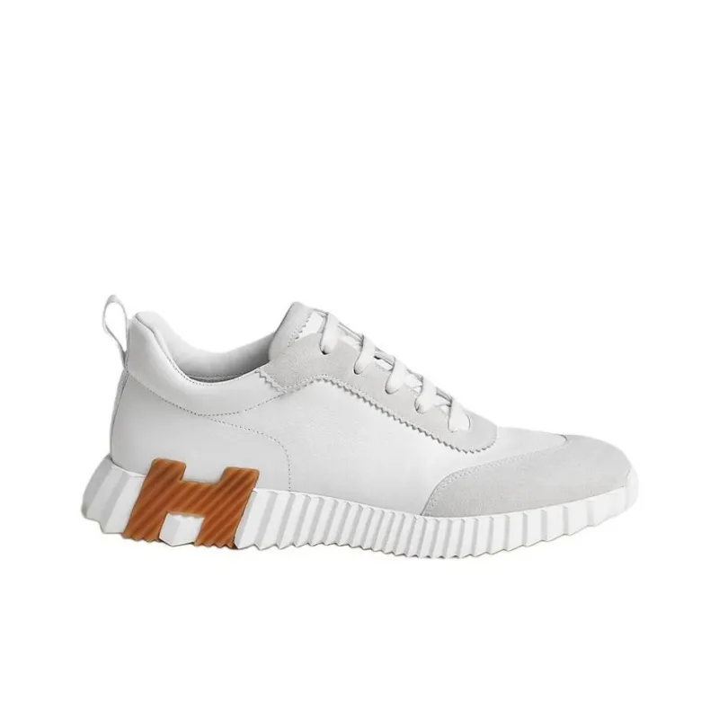 HERMES Cushioning Low Top Sports Casual Shoes Women's Gray White-1
