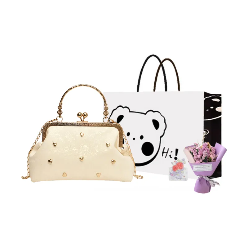 NX DOUGHNUT PU Crossbody Bag, One Shoulder Handbag Women's White/Black/Pink-20