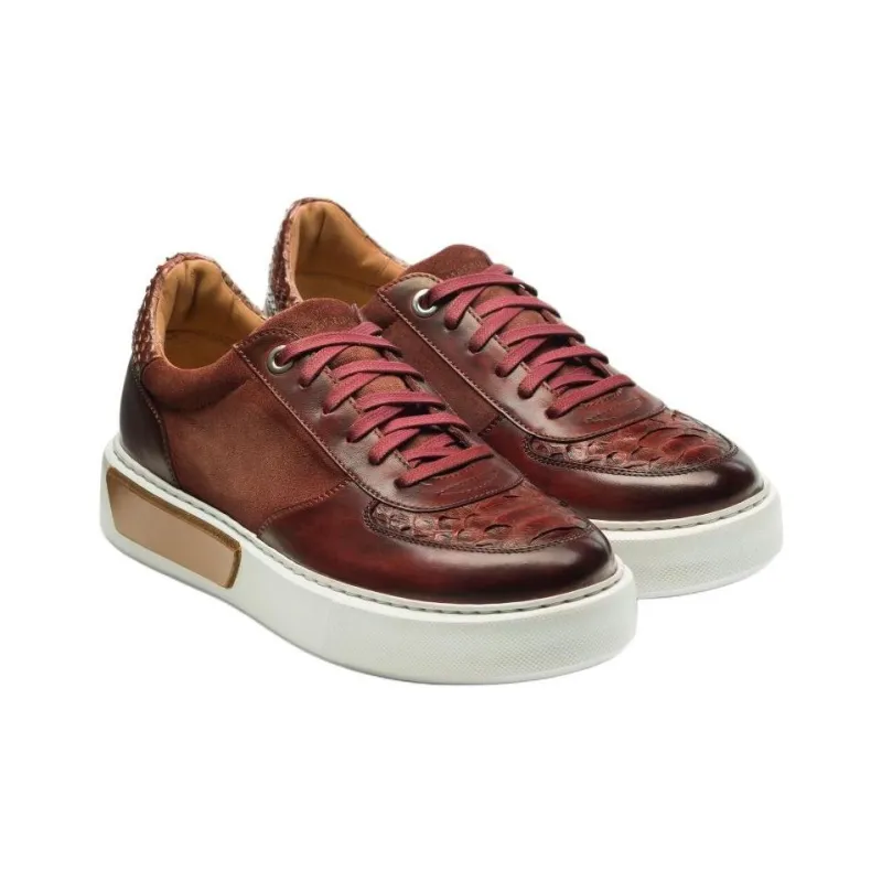 Magnanni The Kaede II Ottawa Low-Top Skateboard Shoes Women's Burgundy-2