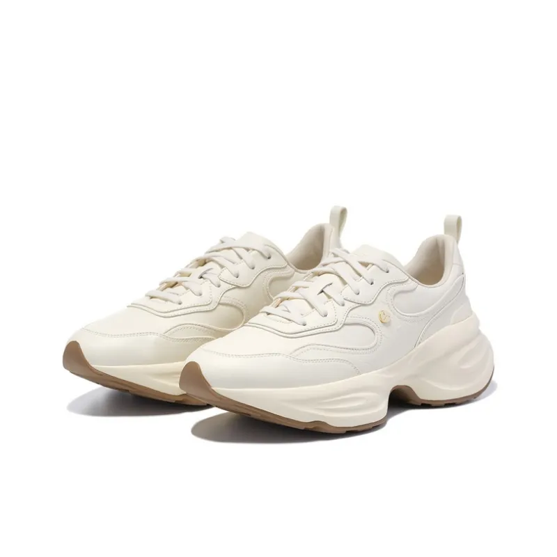 LI NING 1990 Classic Collection Chunky Sneakers Women's Low Top Ecru-2