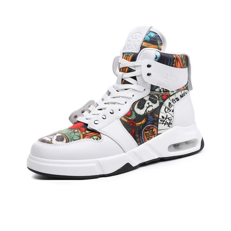 Babinda High Top Casual Shoes Men's White-1