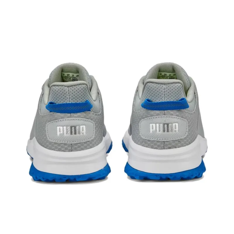 PUMA Breathable And Resilient Low Top Golf Shoes Men's Silver Gray-4