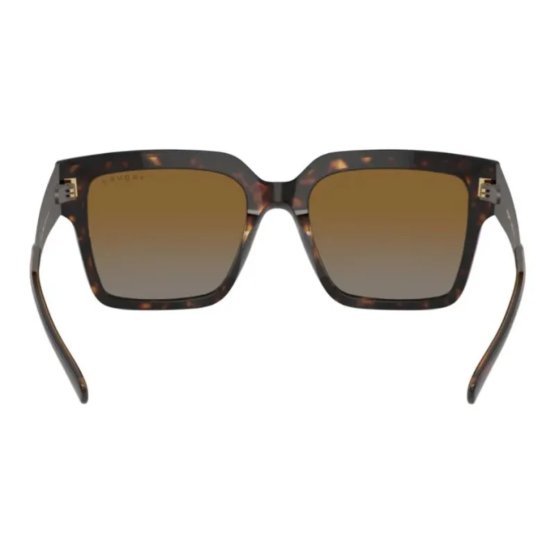 VOGUE Metal Acetate Square Sunglasses Women's Tortoiseshell-5