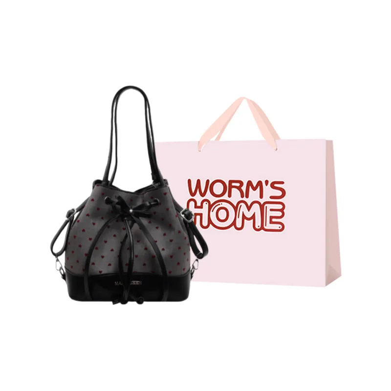 Worm's Home Fabric Backpack Women's Black-11