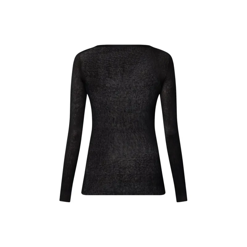 LOUIS VUITTON Ribbed Henley Top-1