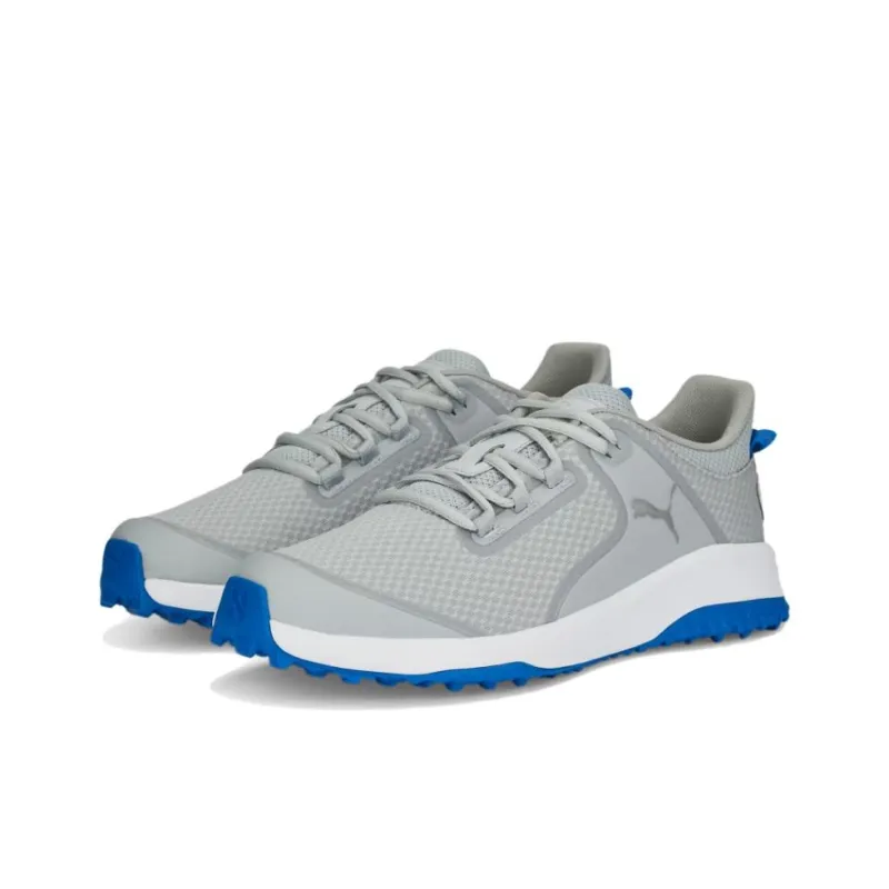PUMA Breathable And Resilient Low Top Golf Shoes Men's Silver Gray-2