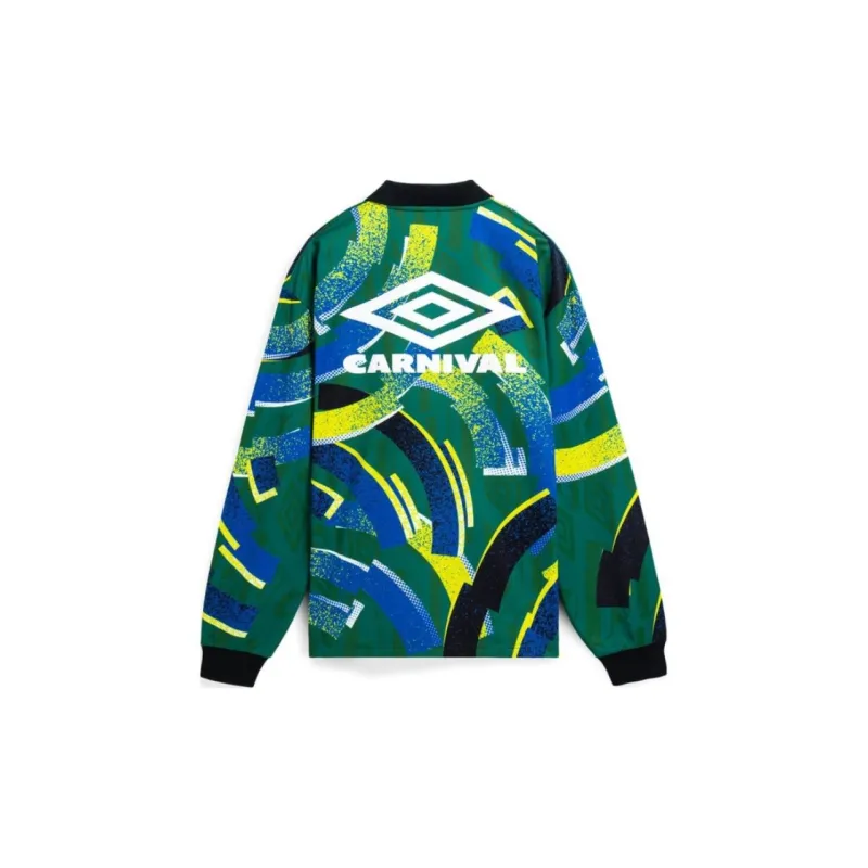Umbro CARNIVAL Co-branded Model SS24 Soccer Jerseys Unisex Green-1