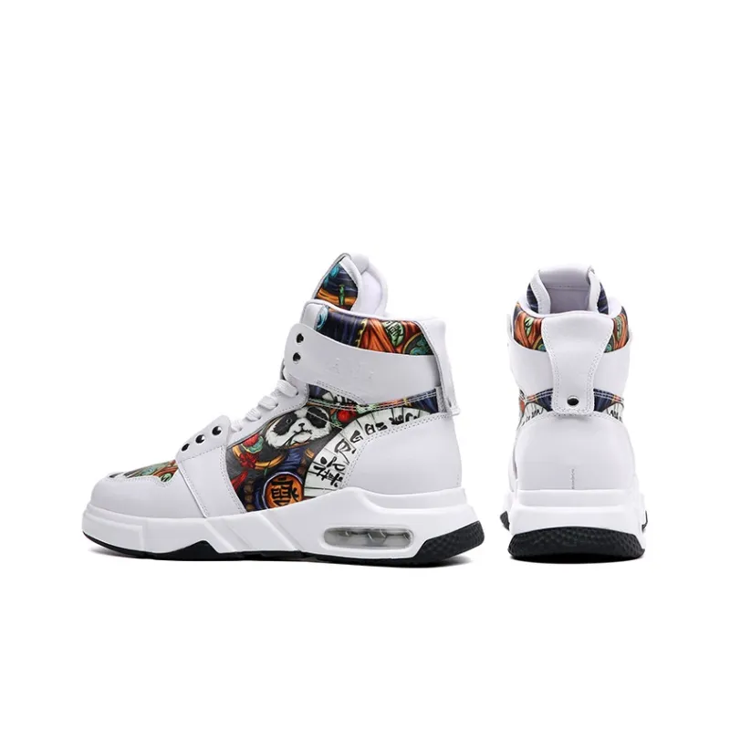 Babinda High Top Casual Shoes Men's White-2