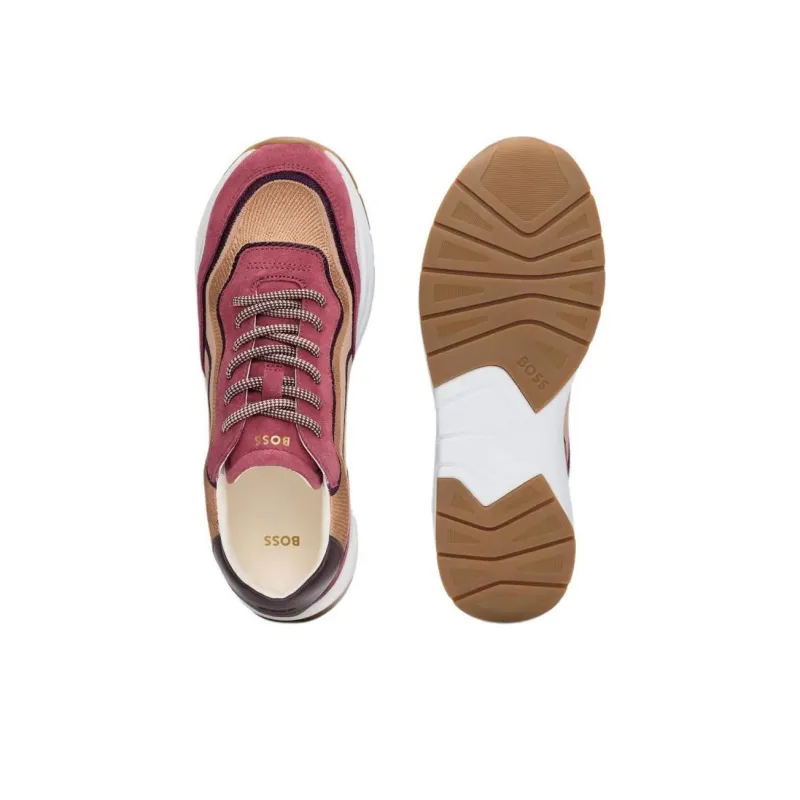 HUGO BOSS Low-Top Casual Shoes Women's Pink-4