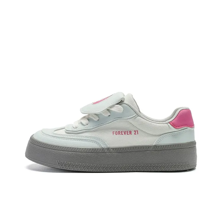 FOREVER 21 Slip Resistant, Abrasion Resistant, Lightweight, Height Increasing Low Top Canvas Shoes Women's-6