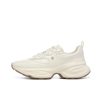 LI-NING 1990 Classic Collection Chunky Sneakers Women's Low-Top Ecru