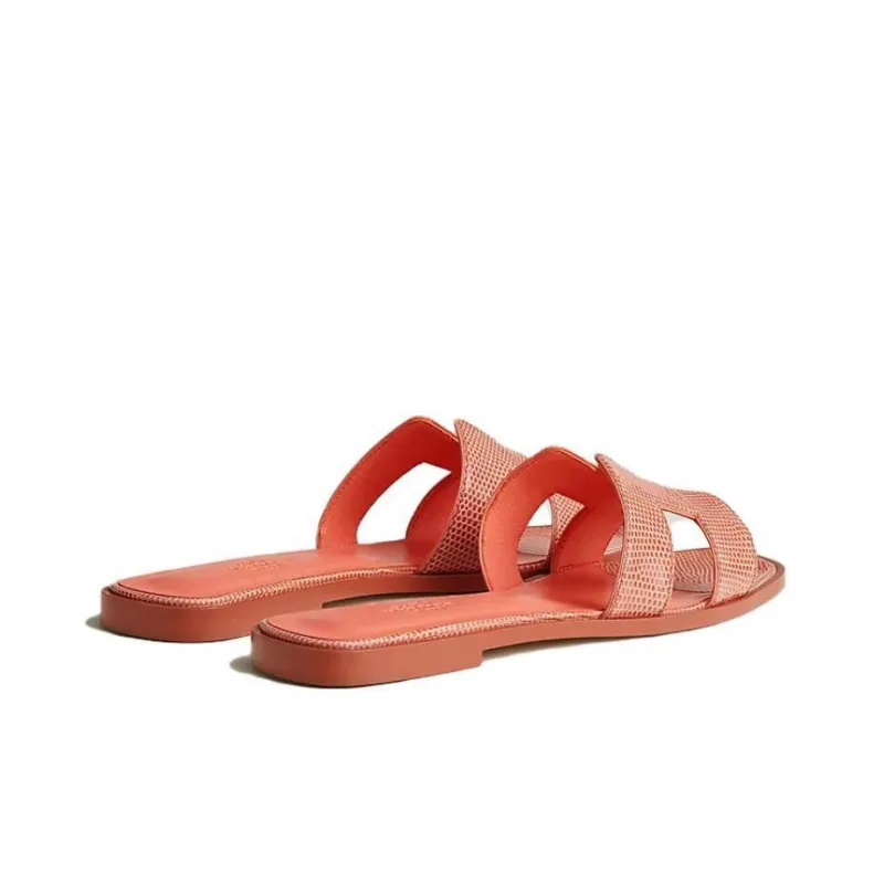 HERMES Oran Slip Resistant Slide Slippers Women's Red-4