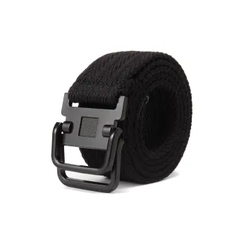 Mulinsen Western Soft Casual Decoration Double Ring Buckle Canvas Belt Unisex Width 0.3CM