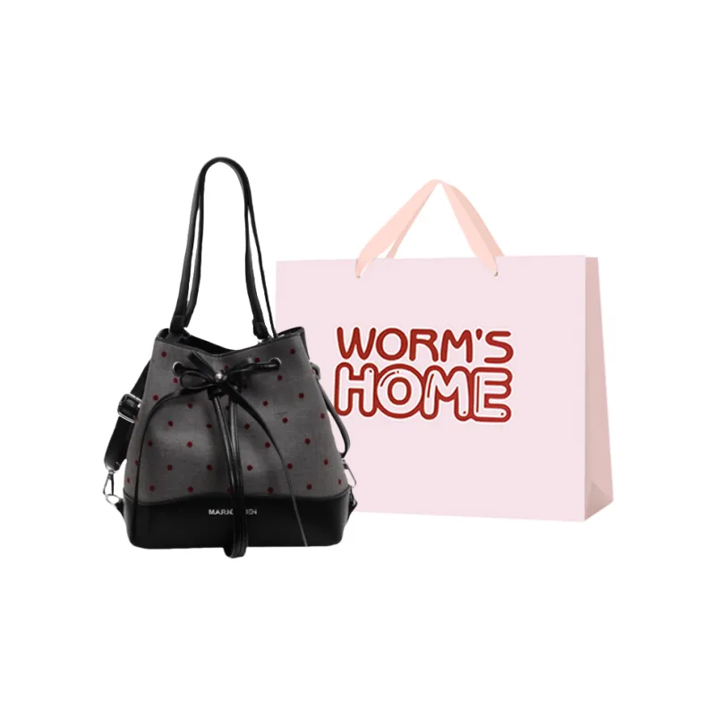 Worm's Home Fabric Backpack Women's Black-7